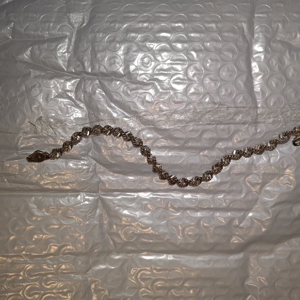 Source Unknown Silver Wave Bracelet - image 3